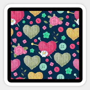 Crafter's heart pattern Sticker